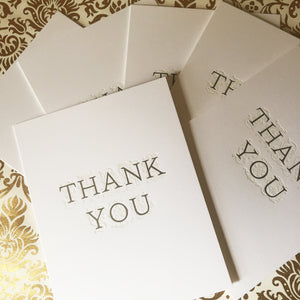 Luxe Thank You notes set