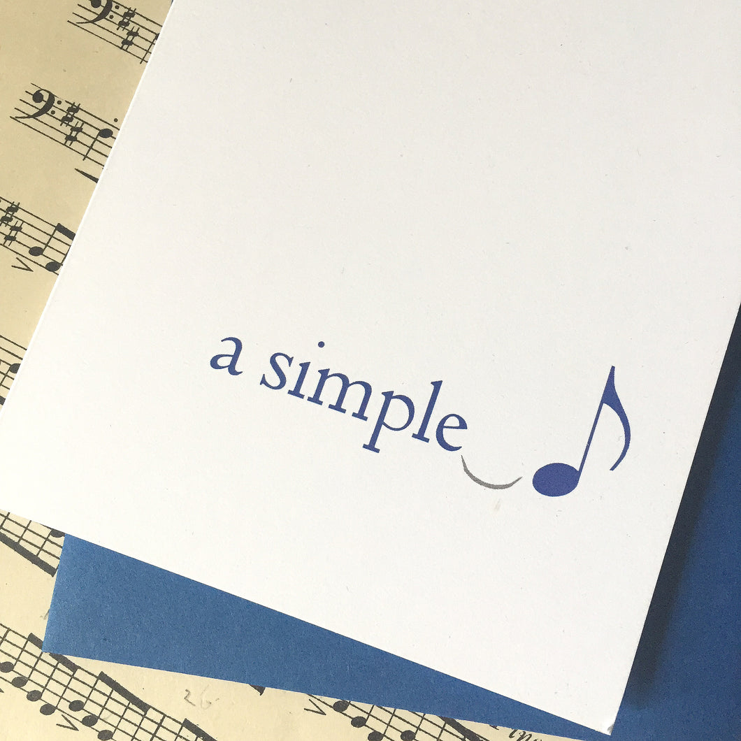 Musica a simple (note)